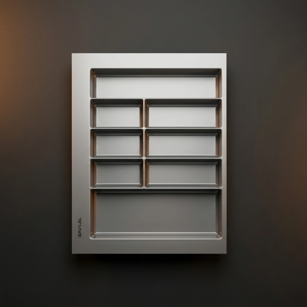 מחלק סכום 880*527*55 מ"מ לבן מט